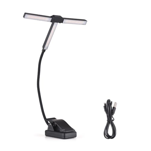 Foldable T-clip Music Score Lamp Desktop Lamp Multi-color Temperature Multi-brightness Adjustment Suitable for Piano Music Reading Learning and Other
