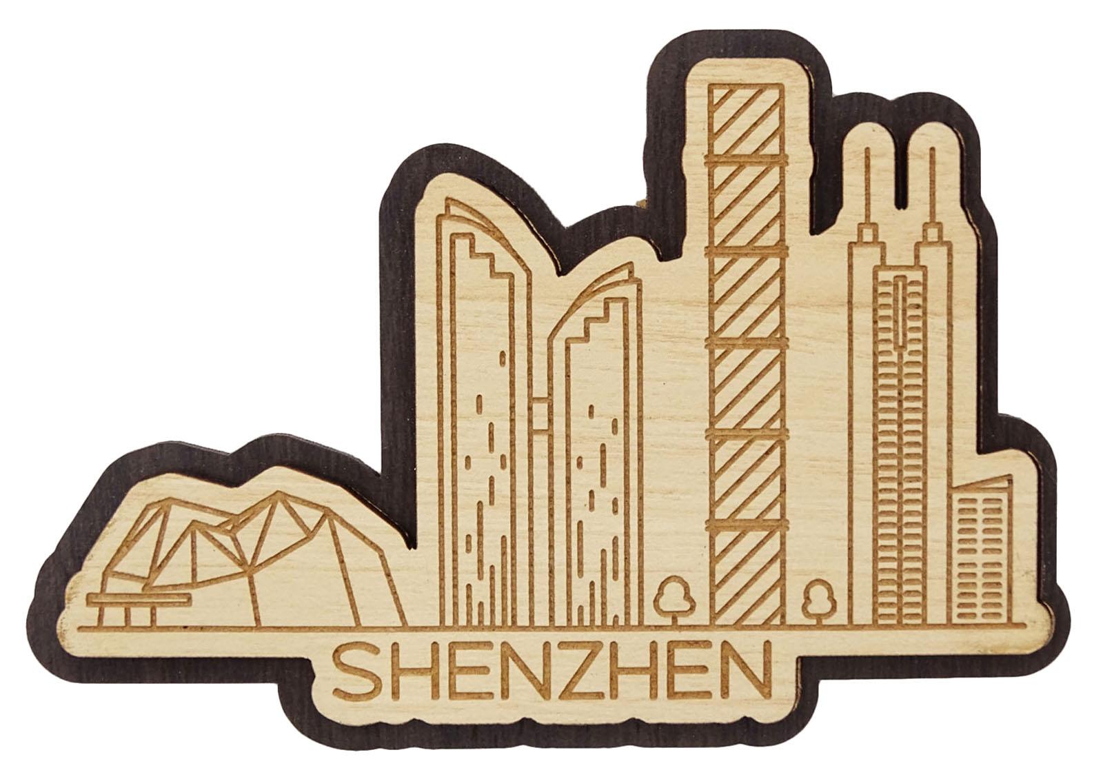 

Printtoo Wooden Engraved Beijing China Fridge Magnet Souvenir Gift Collectibles 2.5 x 4 Inches коричневий