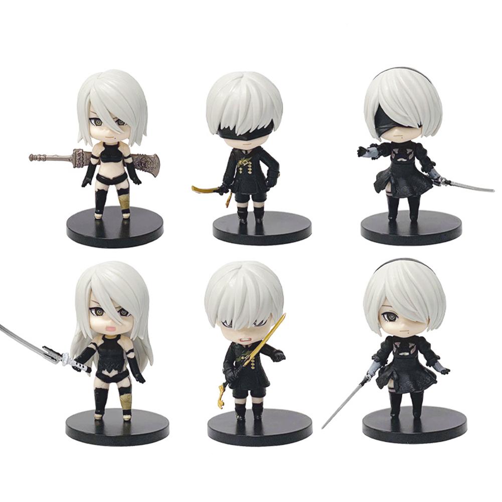 

Аниме Nier Фигурка A2 2B Yorha 9S Автоматы Фигурка-экшн 2B 9S Фигурка ПВХ Модель Q издание статуэтка Коллекция Украшение мультфильм Подарок 7-10CM
