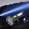 Powerful Main Light LED Flashlight Portable Durable USB Rechargeable Compact Design 8+1 Side Light LED Torch Hiking