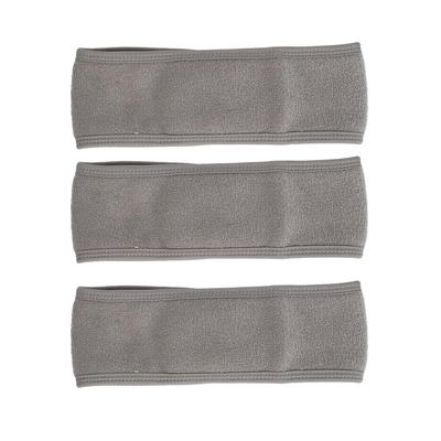3 Stück Wimpernverlängerung Stirnband Weich Bequem Multifunktional Wimpernverlängerungs-Pad Handtuch Grau