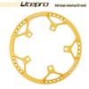 Litepro Folding Bike Crankset with Round Chainrings: 45T, 47T, 53T, 56T, 58T - Square Hole Design