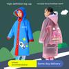Children's Raincoat Girls' Primary School Baby Boys' Waterproof School Clothes Cartoon Cute Poncho with Backpack