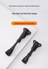 Zinc Alloy Foot Pedal Door Stopper - Anti-Collision Device for Bedroom, Bathroom, Glass, or Wooden Doors.
