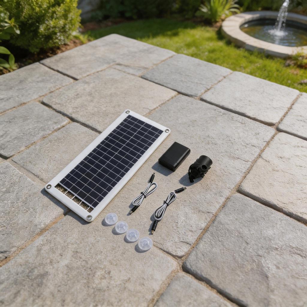 800l/h DC 12V Brushless Solar Water Pump 20W Solar Panel Pump Fish Pond Garden