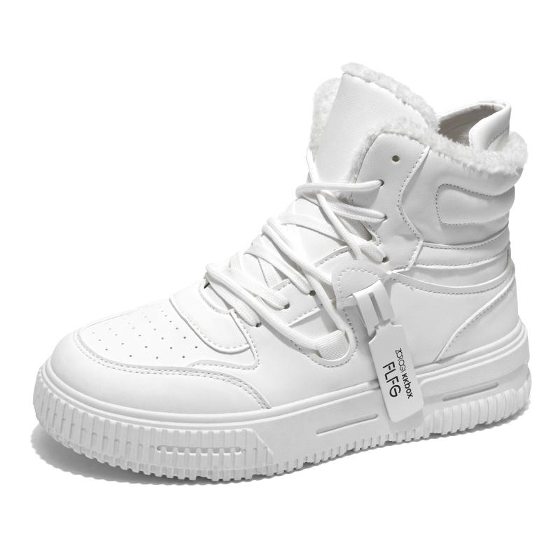 

Зимние высокие хлопковые туфли мужские и женские большого размера для сноуборда белые мягкие повседневные туфли 43 белый