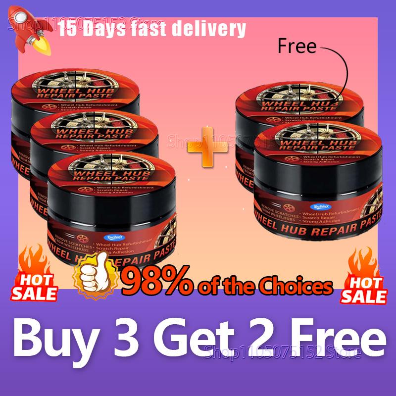 Car wheel rim scratch refurbishment paste, tire rim scratch paint repair paste - black and white silver aluminum alloy rim elect