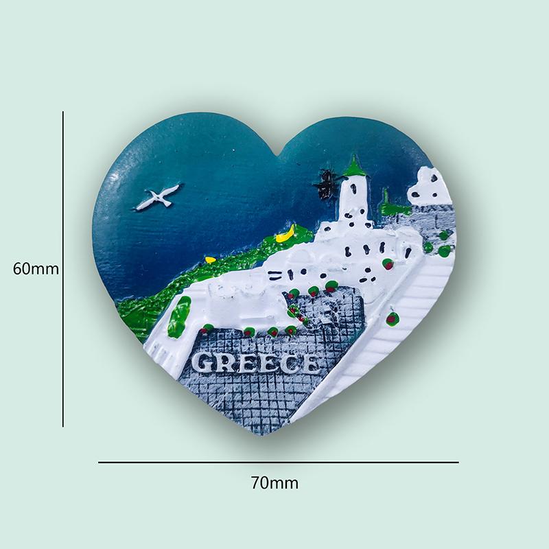 European Greek Fridge Magnets Refrigerator Stickers Magnetic Stickers Resin Refrigerator Stickers Tourist Attraction Souvenirs