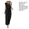 Women's Summer 2 Piece Outfit Hollow Lace Trim Sleeveless Tank Top And Wide Leg Pants Set Beach Travel Tracksuit Casual Lounge Set