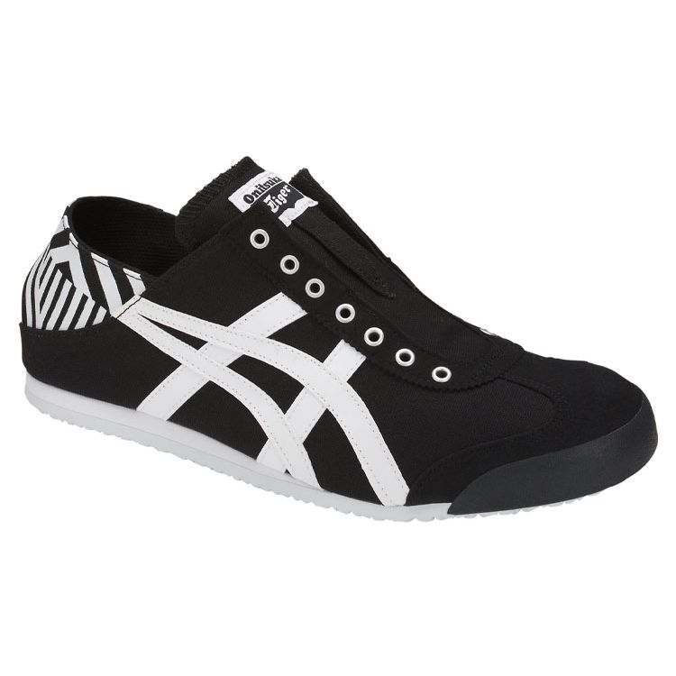 ONITSUKA TIGER Unisex Mexico 66 Paraty Black White Slip-On Sneakers D342N-9001