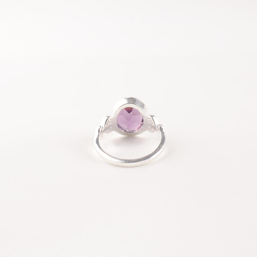 Amethyst Gemstone 925 Sterling Silver Jewelry Handmade Ring Gift For Girlfriend RR-66-15