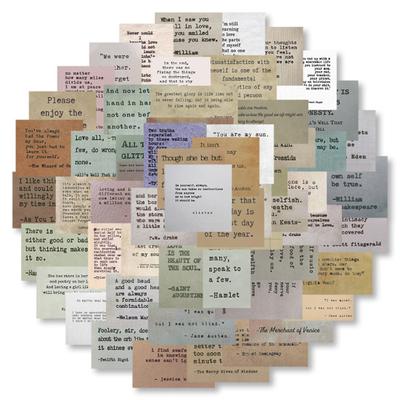 60Pcs Inspirational Vinyl Stickers for Kids Adults Water Resistant Easy