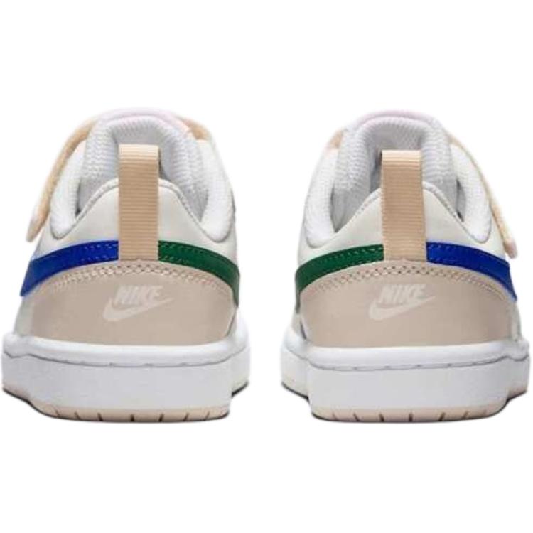 Nike Court Borough 2 Comfortable Non-Slip Durable Low-Top Kids Skate Shoes Beige Kids Skate Shoes HQ1207-141
