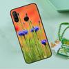 Blue Cornflowers Delphinium For Huawei Nova Y90 Y70 Y60 Y61 Y91 Y72 9 10 SE 12i 12s 11i 5T P60 Pro P20 P30 P40 Lite Case