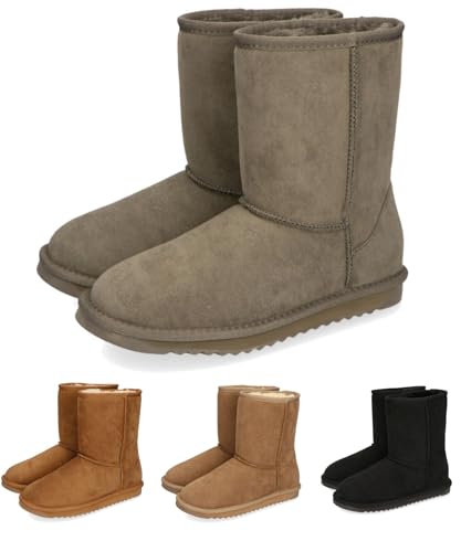 

Женские короткие ботинки на меху из овчины Oriental Traffic, Зимние снегоступы, Теплые с подкладкой из боа, Доступны в больших и маленьких размерах, Размеры 25.0-25.5 см, 254