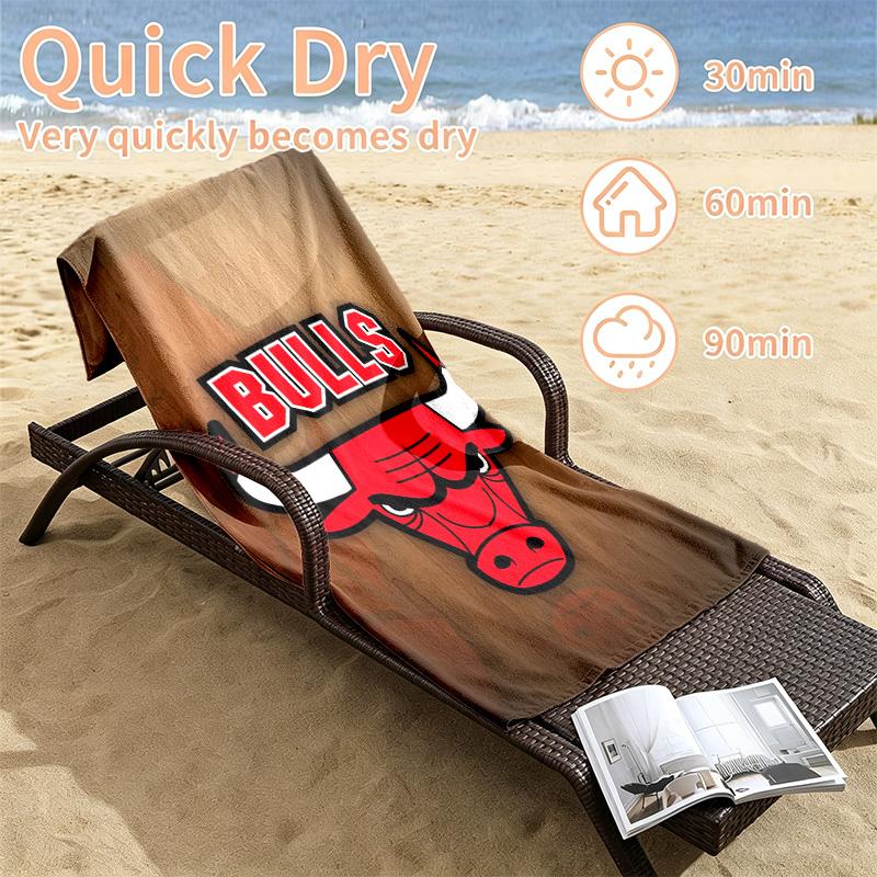 Chicago Bulls Beach towels also serve as bath towels summer essential a musthave for the outdoors the beach and the pool