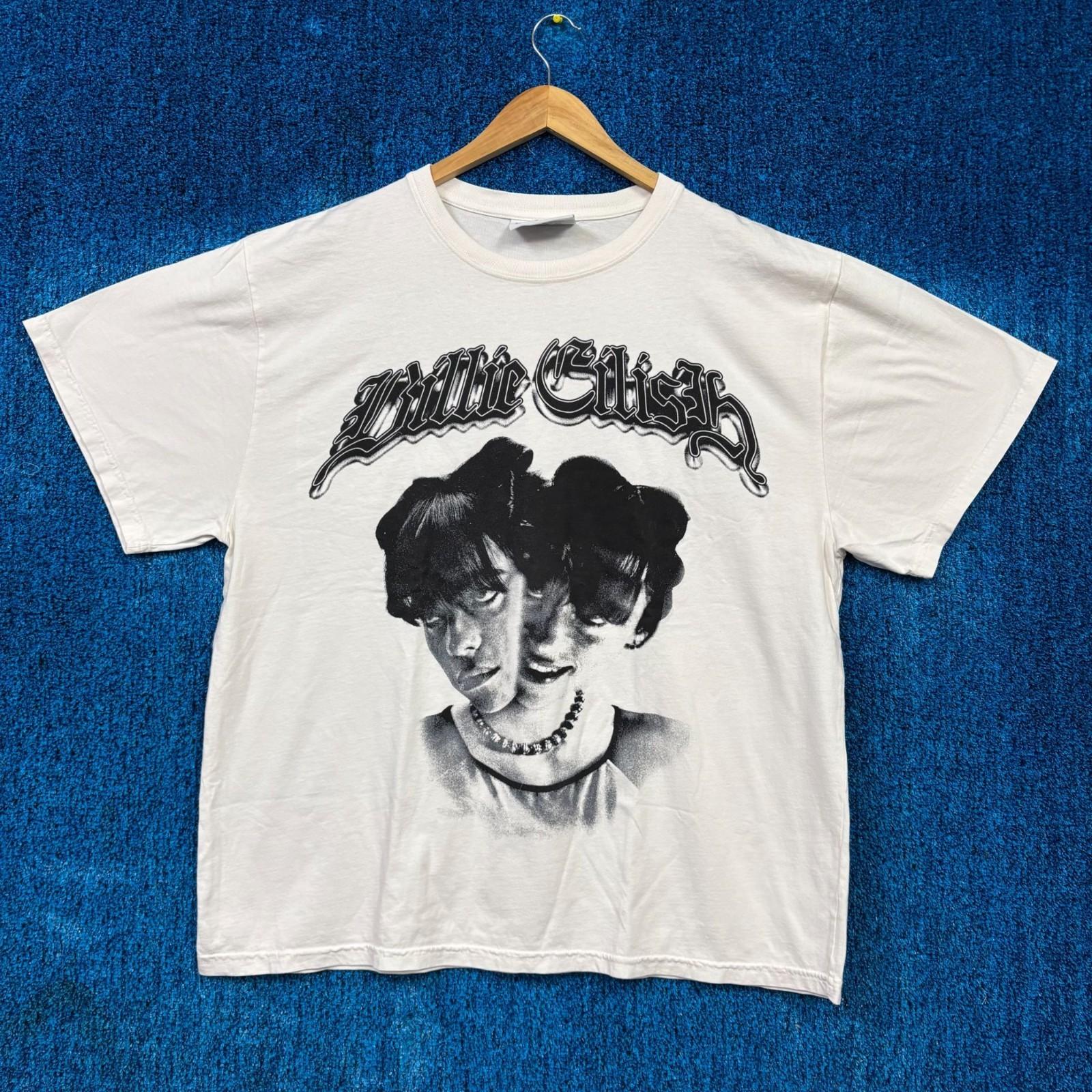 Billie Eilish Bad Guy Split Face Oversized Bedroom Pop Tee L Unisex T-Shirt L