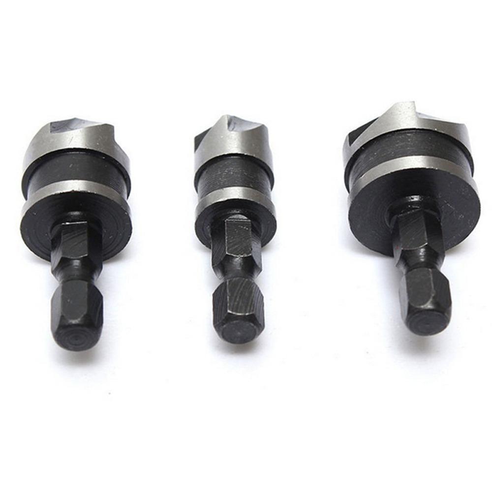 Degrees Deburring Woodworking Hex Shank Hole Opener Countersink Chamfering Tool Chamfer Drill Bit