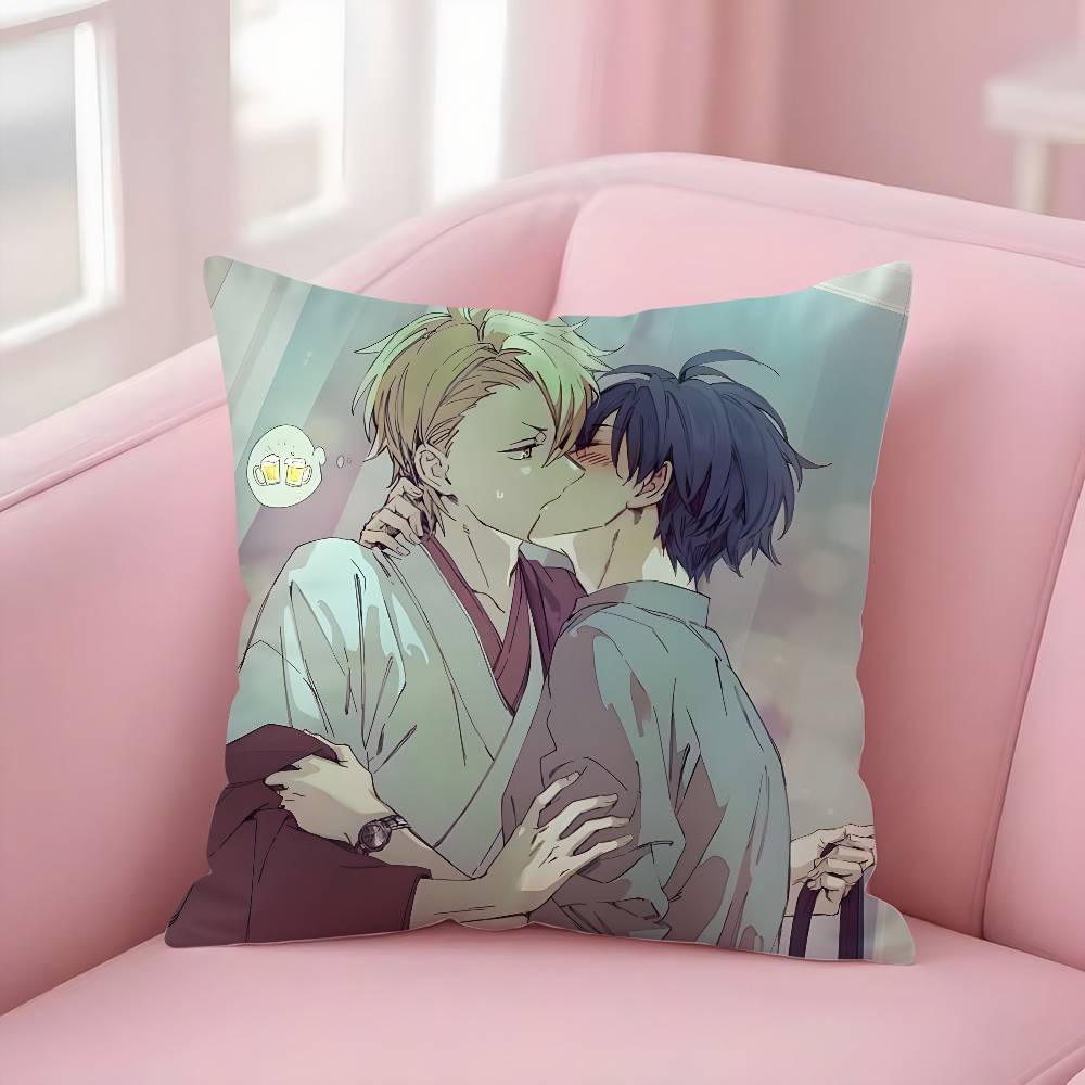 Anime F-Fukigen Na MononokeanS Pillow Case Soft Plush Fabric Double Sided Print Decorative Home Living Room Gift Cushion Cover