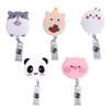 Bear Panda Chest Card Retractable Badge Reel Nurse Badge Holder ID Card Clips Name Card Holder