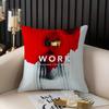Popular Singer R_Rihannas Pillow Case Home Dorm Chair Back Short Plush Double-Sided Printing Office Nap Time Cushion Cover