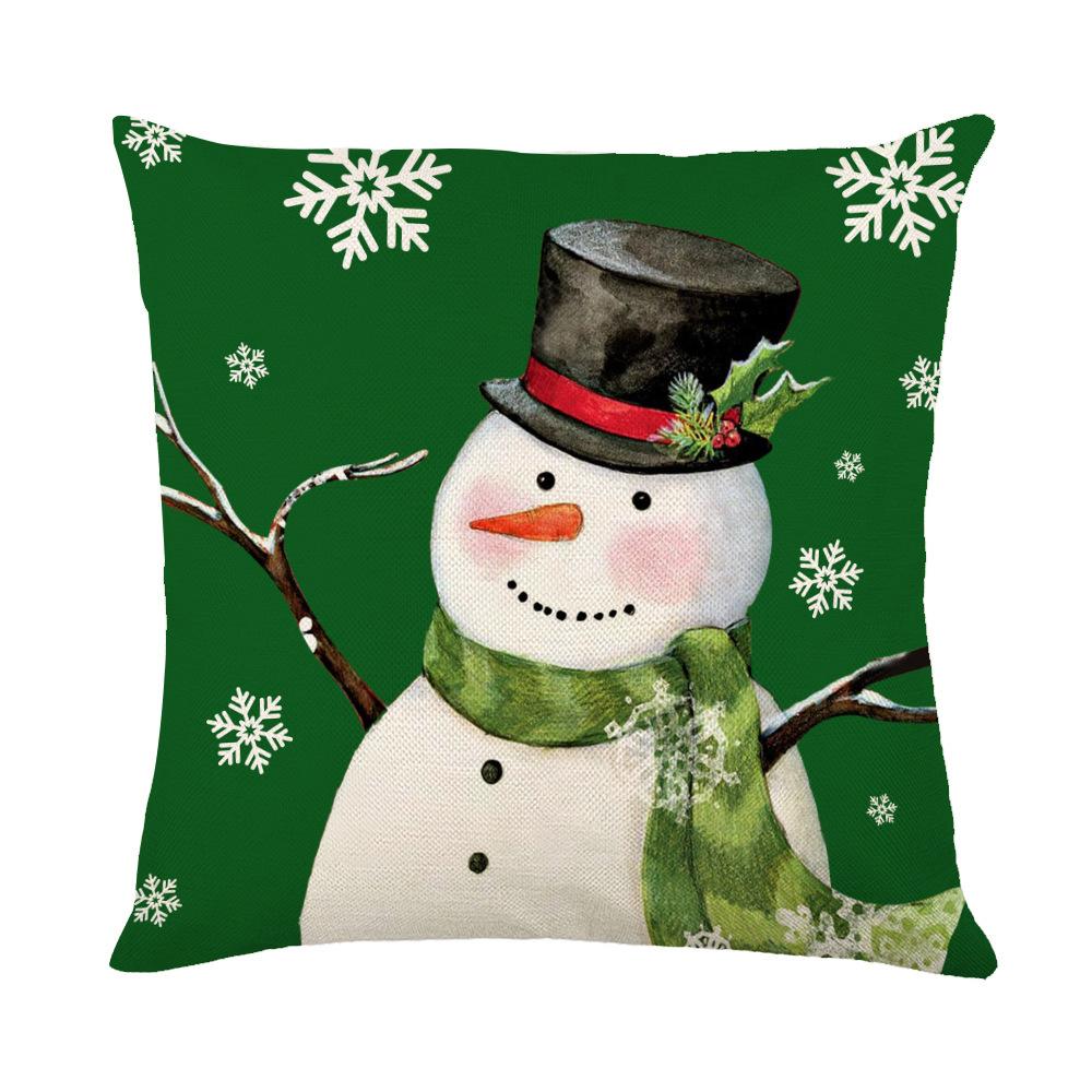 New Christmas Pillow Printed Simple Holiday Pillow Cover Home Sofa Pillow Pillowcase Cushion