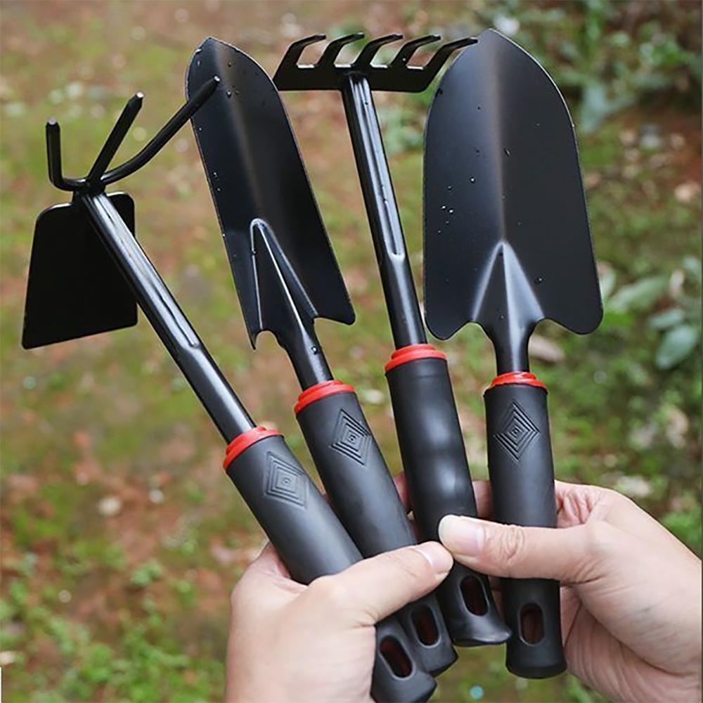 5-Piece Garden Tool Set: Shovel, Pruner, Hoe, Rake – Essential Gardening Kit