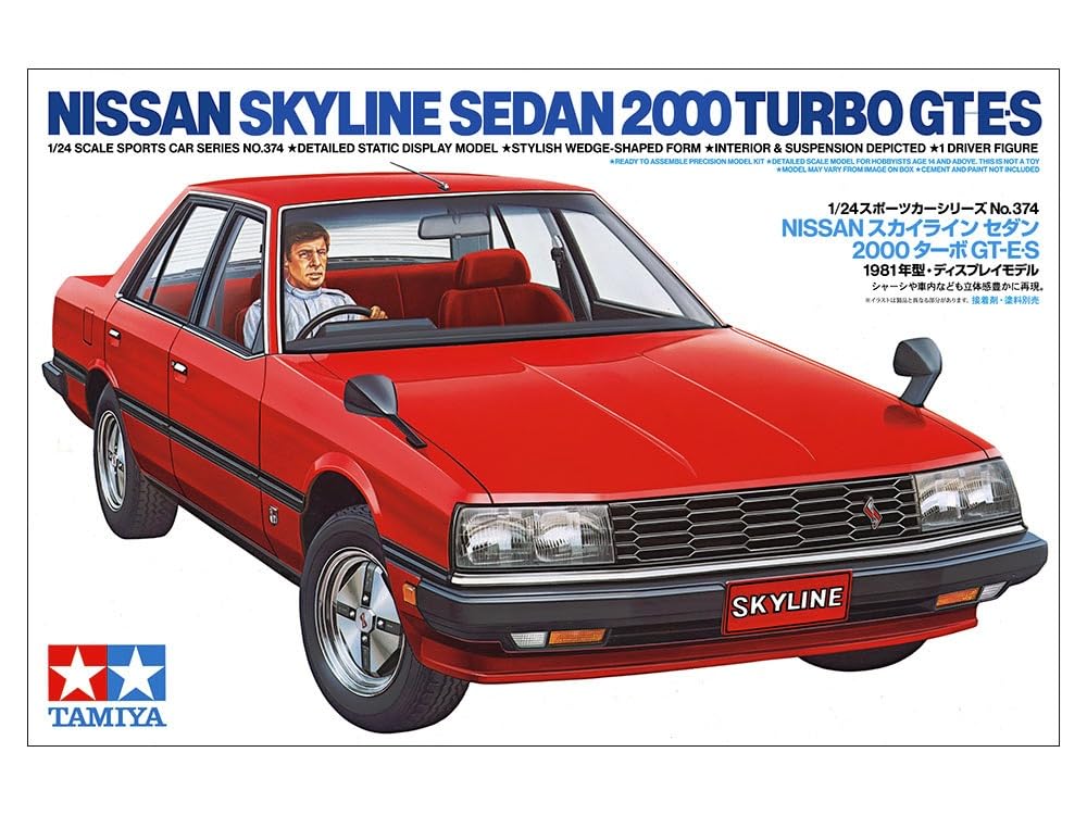 Tamiya Sports Car Series 374 Nissan Skyline Sedan 2000 Turbo Plastic Model Kit 24374 1/24 No. GT-E-S (Automobile)