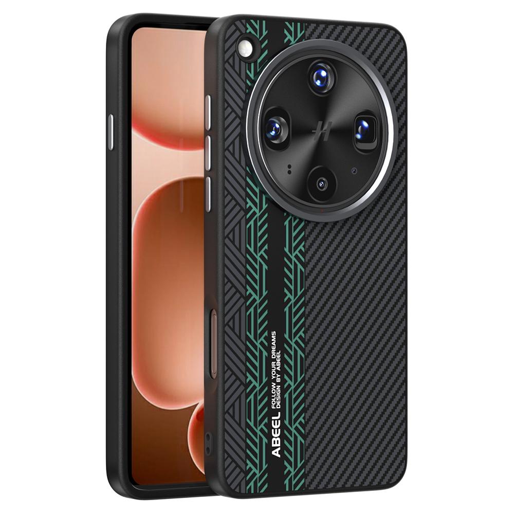 ABEEL For Oppo Find X8 Ultra 5G Case PC+TPU+Aluminum Alloy+PU Leather Phone Cover Compatible with MagSafe