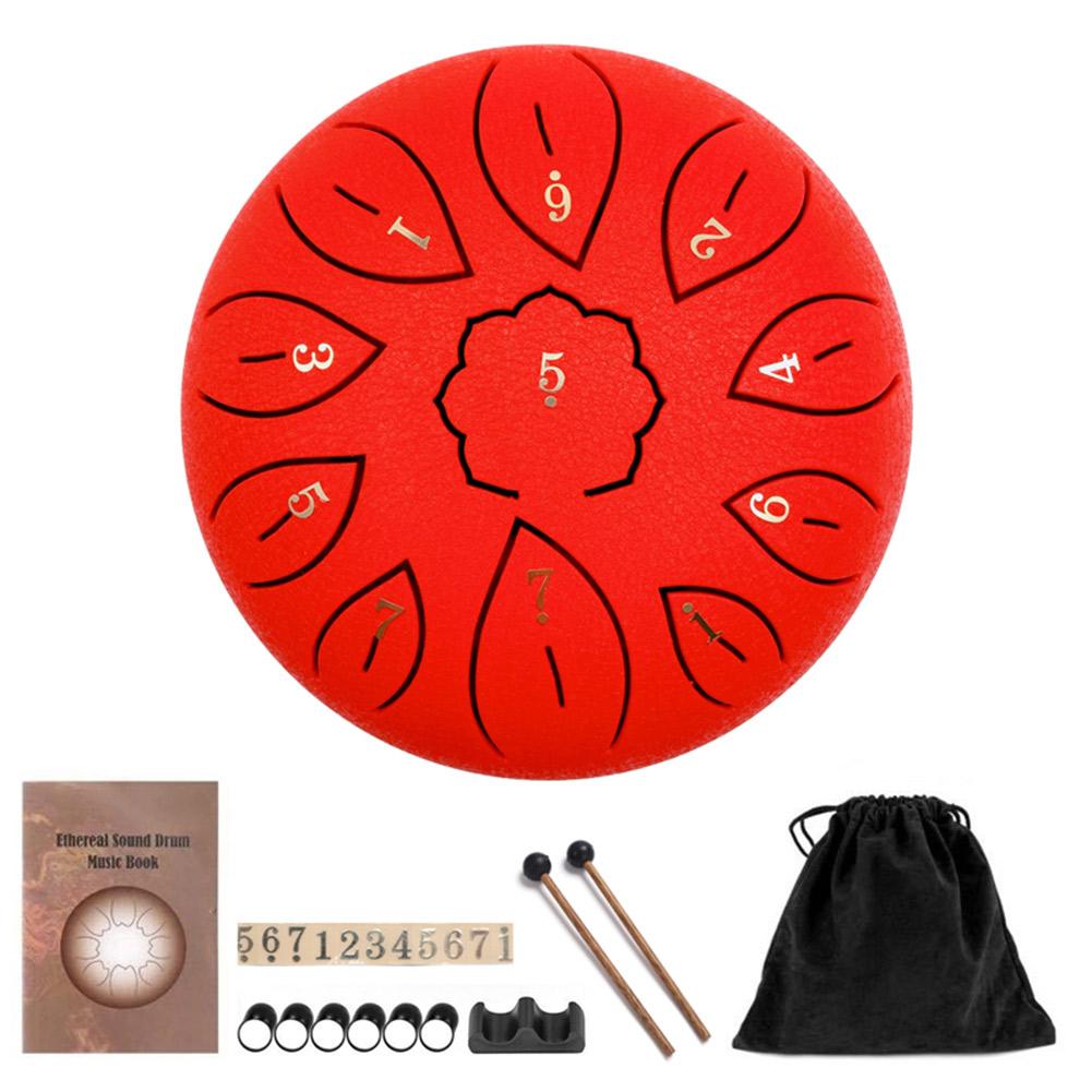 Glucophone 6 Inch 11 Notes Steel Tongue Drum Key G Ethereal Drum Yoga Meditation Musical Instrument Percussion Musical