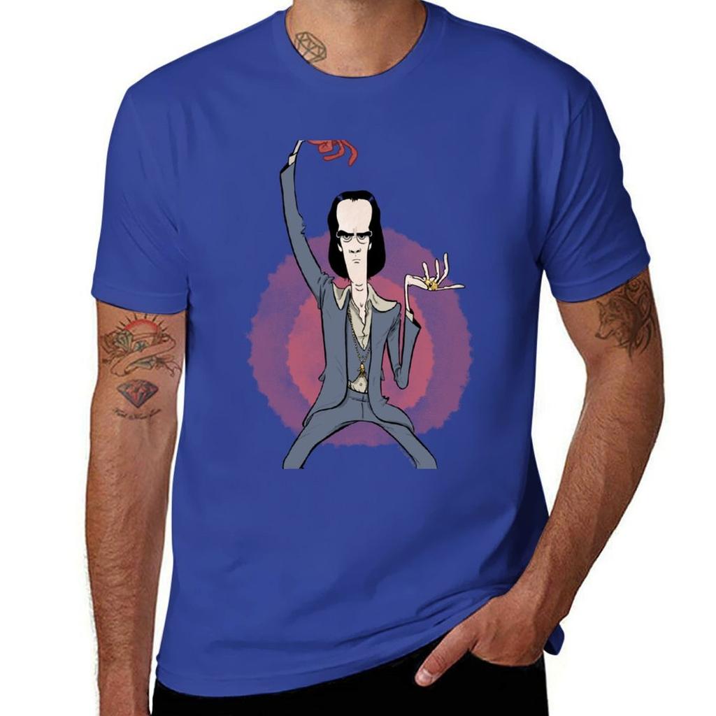 Nick Cave Sticker T-Shirt Boys Whites Shirts Graphic Tees Heavyweights Heavyweight T Shirts for Men