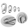 304 Stainless Steel Egg-Shaped Spring Hook Key Clip for Outdoor Use