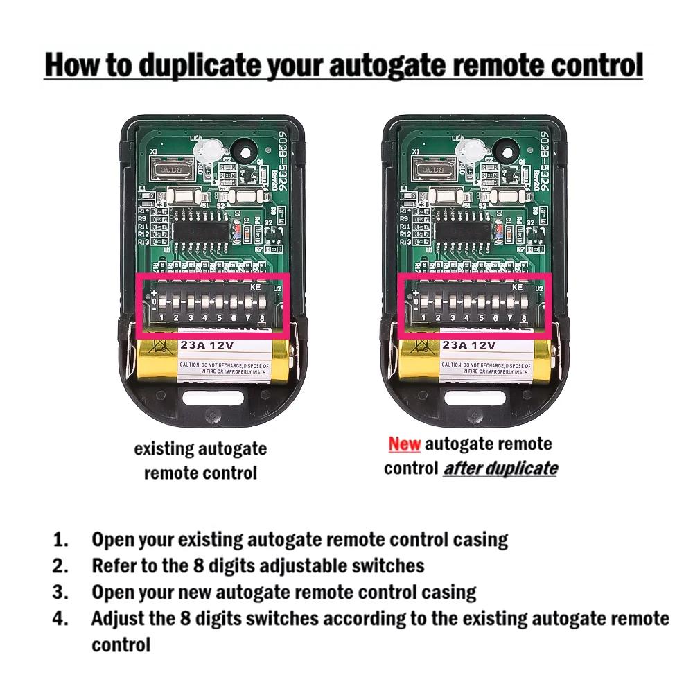 Niversal 8 Dip Switch Fixed Code Smc5326P-3 433Mhz Remote Control for Autogate Garage Door Opener or Alarm System
