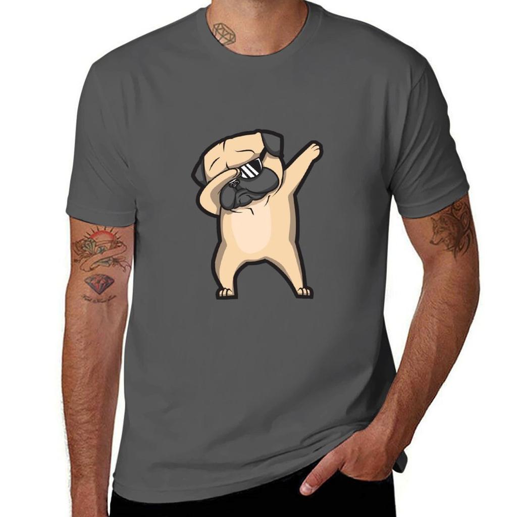 Dabbing Pug Tshirt Casual Loose Fit Summer Tee Shirt Tshirt