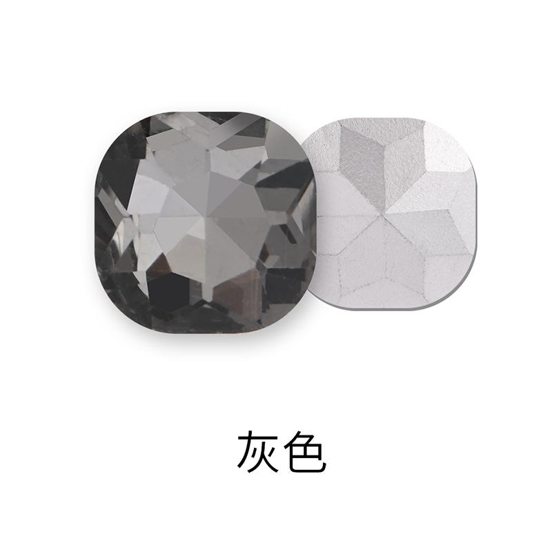 50 Stück Fette Quadratische Spitze Boden Speziell geformte Diamant Kleidung Gepäck Handyhülle Schuh Kristall Zubehör Spitze Boden Fetter Quadratischer Nagel