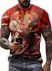 Fashion 3D Snake Printed T Shirt for Men Funny Animal Pattern Oversized T-Shirt Summer Hip Hop Trend Clothing Casual O-Neck Tops