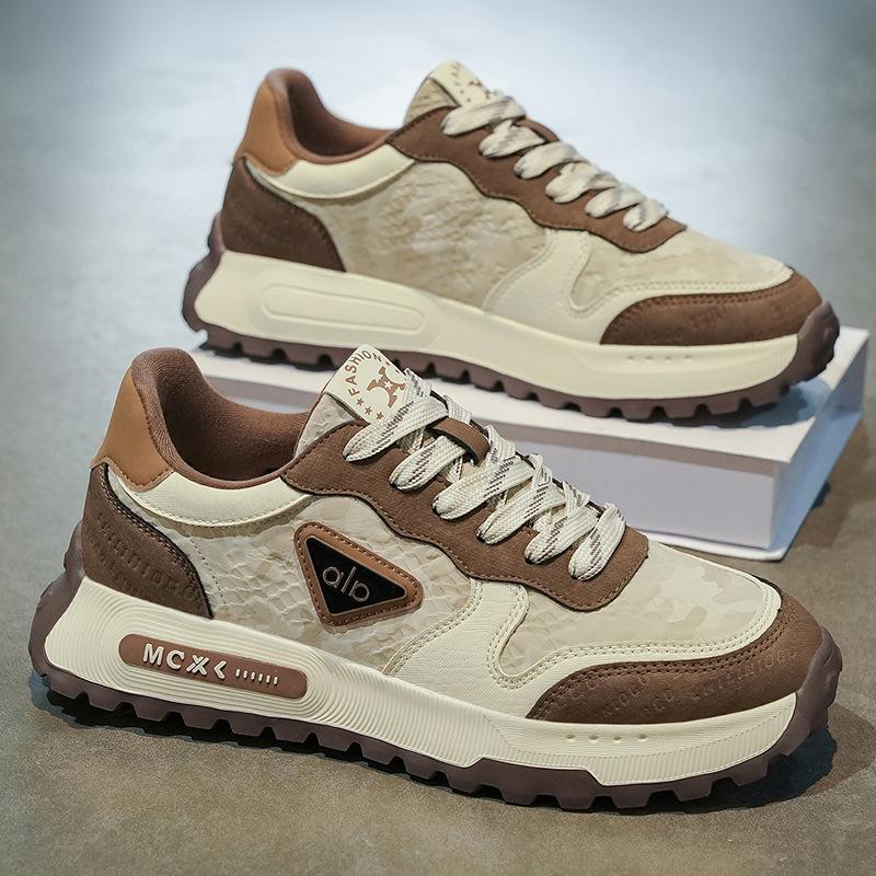 Men s shoes autumn and winter running shoes men s lightweight non-slip thick-soled large-size fashion casual shoes trendy sports shoes 39