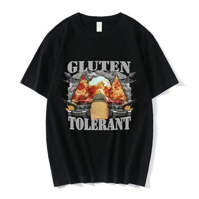 Gluten Tolerant Oddly Specific Meme T Shirt Men's Clothing Fashion Hip Hop T-shirt Casual Cotton Short Sleeve Oversized T Shirts