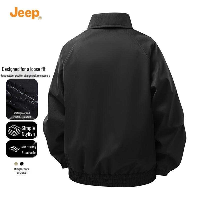 Jeep Men's Casual Lapel Workwear Jacket