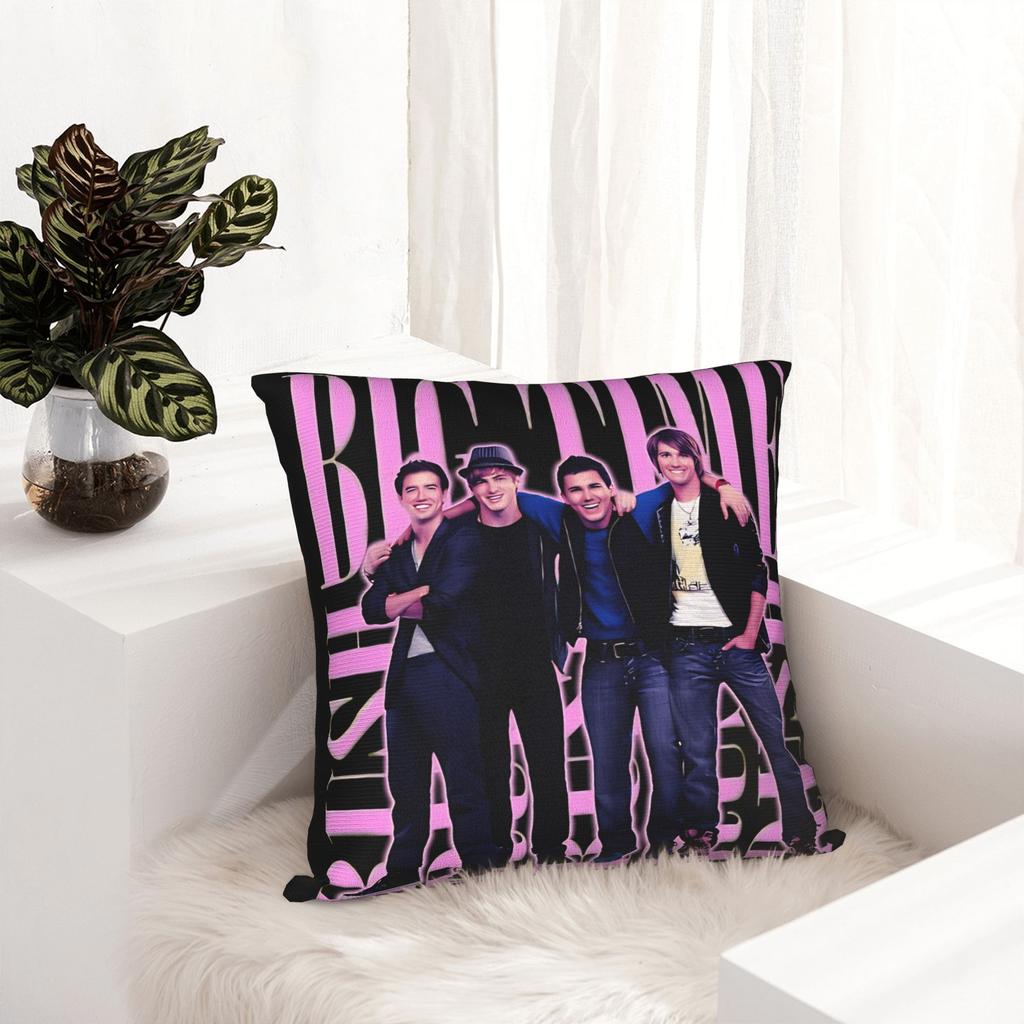 Big Time Rush Band In Real Life Copricuscini per Tour Mondiale Copricuscino Morbido Decorazione Copricuscino da Arredo Casa Multitaglia