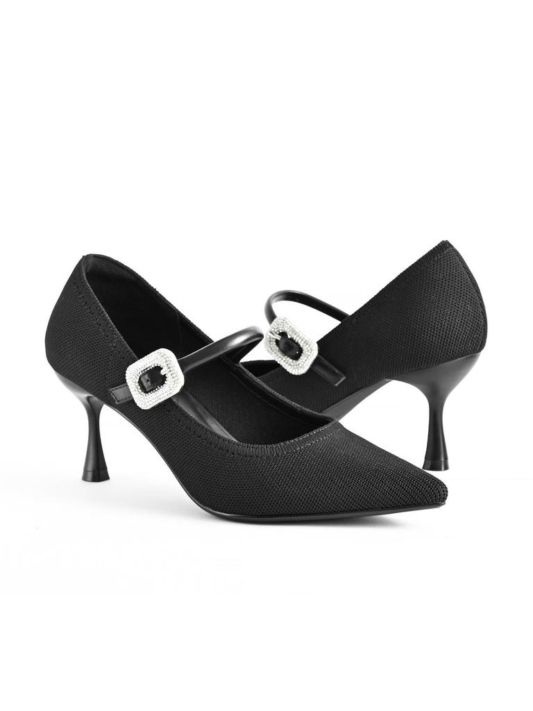 2026 European Style Pointed Toe Stiletto Mary Janes - Lightweight & Comfortable