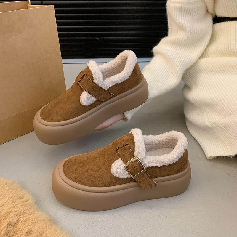 Новые женские зимние ботинки на толстой подошве, флисовые и утепленные, самые продаваемые хлопковые ботинки 35