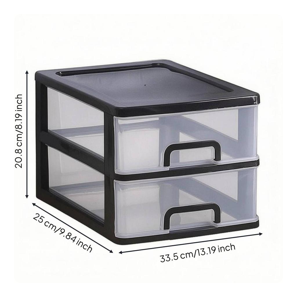 Desktop Drawer Organizer Translucent Fronts Office Supply