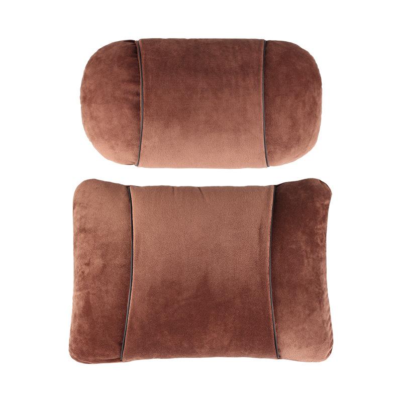 S-Class Car Headrests High-End Feel Neck Protection Winter Flannel Lumbar Cushions Soft Comfortable Car Seat Accessories