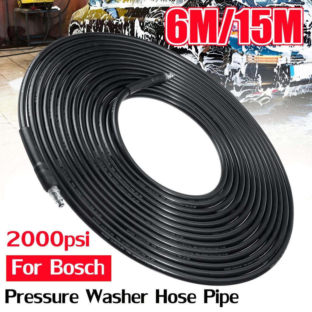 15m Cord Pipe Sewer Drain Car Washing Cleaning Extension Hose High Pressure Washer Hose for Boschs Jet Power Water Guns