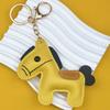 Yousheng Keychain Pendant Synthetic Leather Horse Charm Keyring with Rope Vibrant Colors Key Holder Bag Accessory