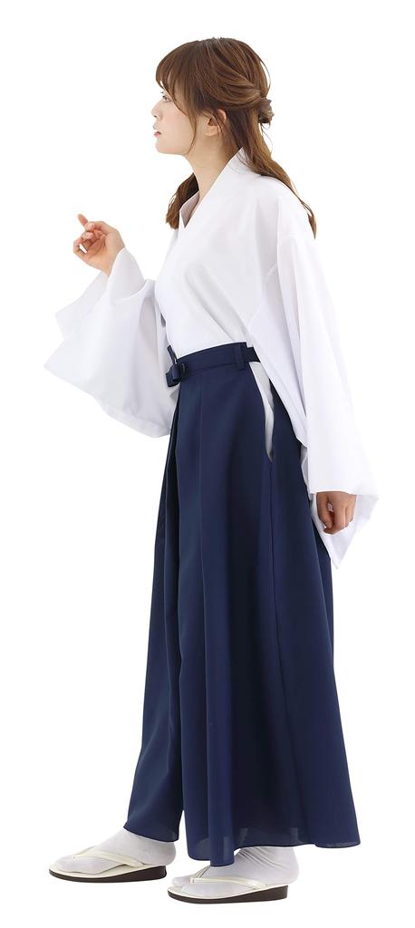 Clearstone Cosplay Halloween Kleur Hakama Unisex Marineblauw