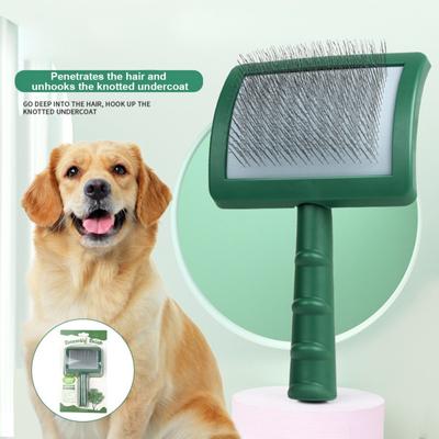 Extra Long Pin Slicker Brush pro velké psy, drátěný kartáč pro péči o domácí mazlíčky Masážní nástroj pro péči o línání podložky