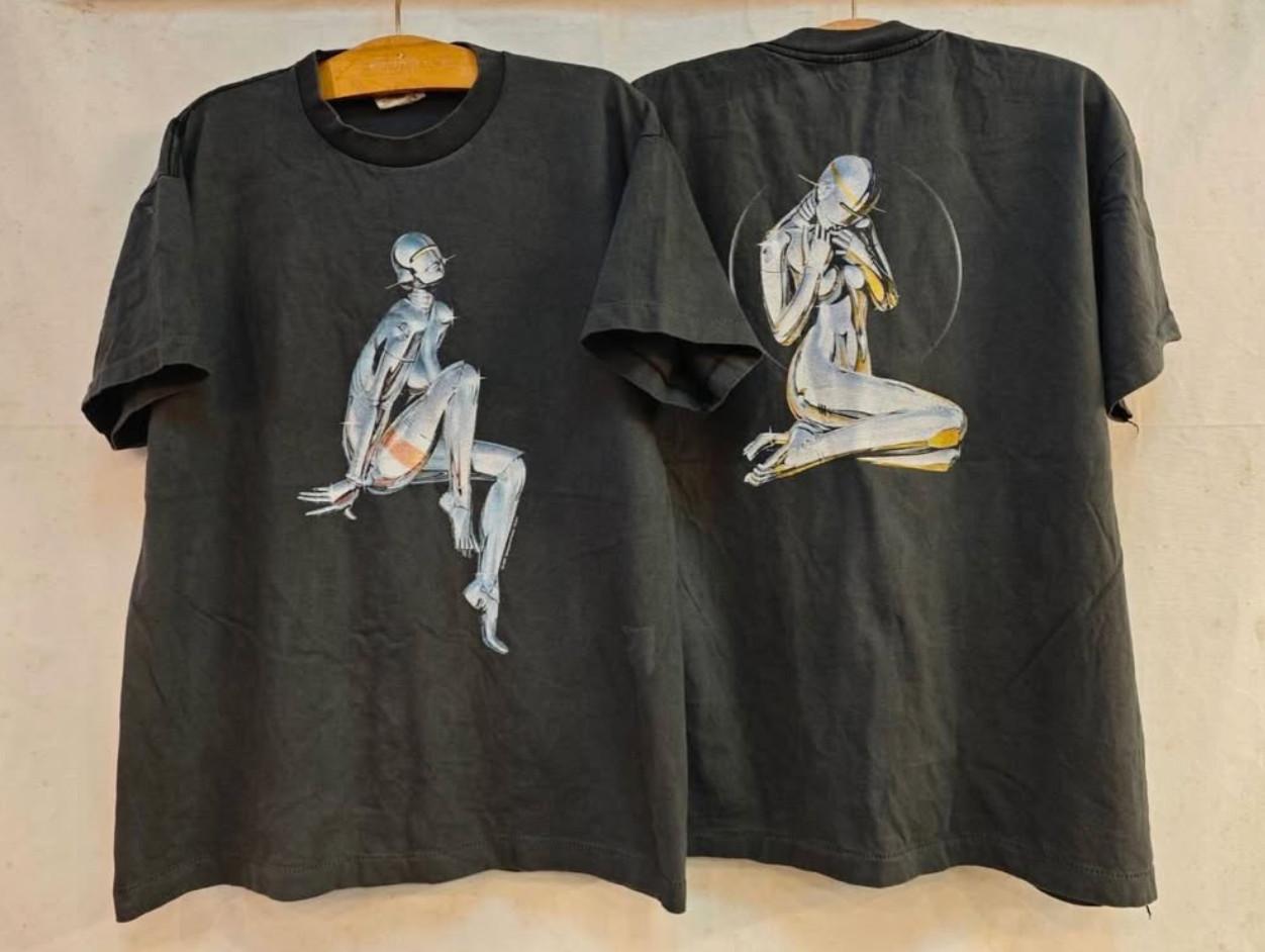 Hajime Sorayama Vintage Sexy Robot Graphic Black 90s ART Y2K XL T-Shirt REPRINT L