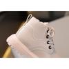 New Winter Children's Fashion Plush-Lined British Short Boots – Boys' Side-Zipper Trendy, Girls' Snow Boots